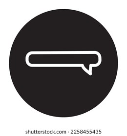 Speech bubble color line icon.  Communication cloud. Online chatting