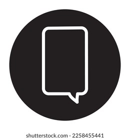 Speech bubble color line icon.  Communication cloud. Online chatting