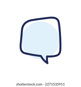 Speech bubble color line icon.  Communication cloud. Online chatting