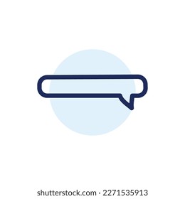 Icono de línea de color de burbuja de voz.  Nube de comunicación. Charla en línea
