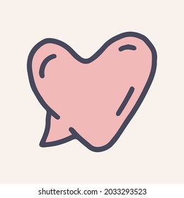 speech bubble color vector doodle simple icon