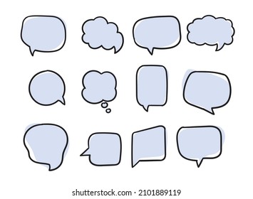 speech bubble color vector illustration 
