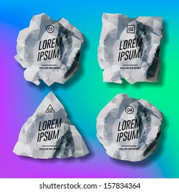Speech bubble colorful template design, vector illustration. 