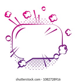 speech bubble comic pop art icon