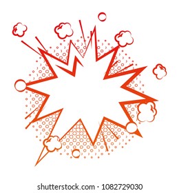 speech bubble comic pop art icon