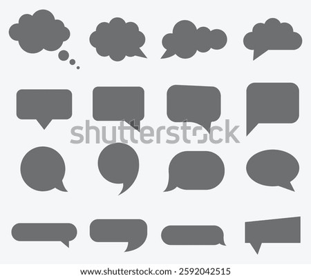 Speech Bubble comment speech bubble Icons Set