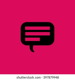 Speech Bubble Or Comments Icon. Eps-10.
