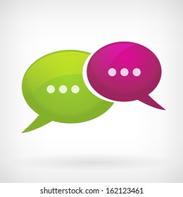 speech bubble communication icon