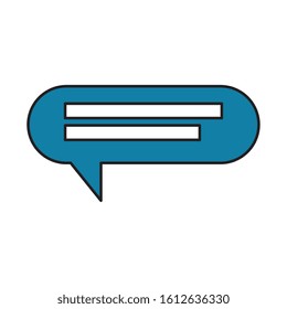 speech bubble communication isolated icon vector illustration design