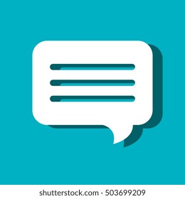 speech bubble communication isolated icon