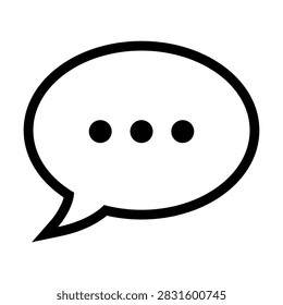 Speech bubble communication vector icon illustration