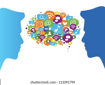 speech bubble concept
