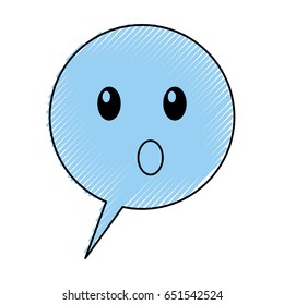speech bubble confused comic character