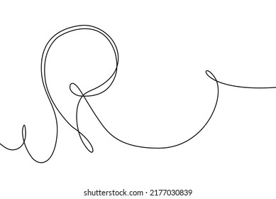 Dibujo continuo de la burbuja de voz. Plantilla lineal aislada negra. Diseño de diseño de diseño de dibujos de dibujos animados. Esbozar un borde sencillo para los medios sociales, sitios web, chat de diálogo. Vector
