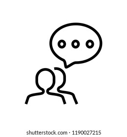 speech bubble conversation icon