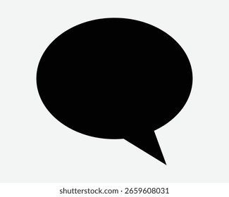Fala Bolha Conversação Texto Mensagem Falar Discussão Opinião Discutir Diálogo Ícone Símbolo Símbolo Preto Branco Ilustração Gráfico