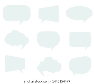 speech bubble cut paper design template. Vector illustration for your business presentation.
