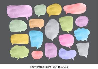 plantilla de diseño de papel de corte de burbujas de voz. Ilustración de vectores para su empresa 