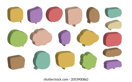 speech bubble cut paper design template. Vector illustration for your business 