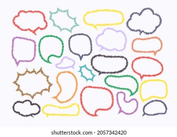 speech bubble cut paper design template. Vector illustration for your business 