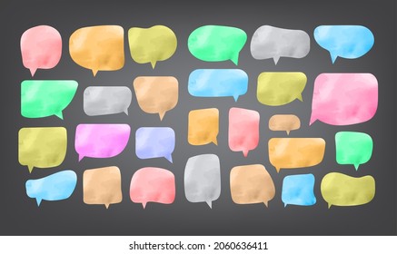 plantilla de diseño de papel de corte de burbujas de voz. Ilustración de vectores para su empresa 