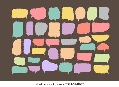 speech bubble cut paper design template. Vector illustration for your business 