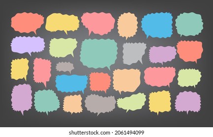 speech bubble cut paper design template. Vector illustration for your business 