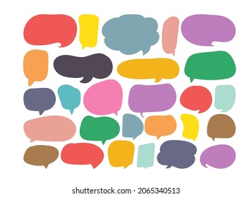 speech bubble cut paper design template. Vector illustration for your business 