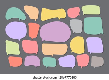 speech bubble cut paper design template. Vector illustration for your business 