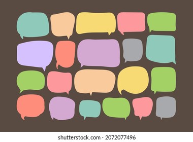 plantilla de diseño de papel de corte de burbujas de voz. Ilustración de vectores para su empresa 