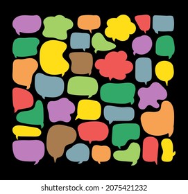 speech bubble cut paper design template. Vector illustration for your business 