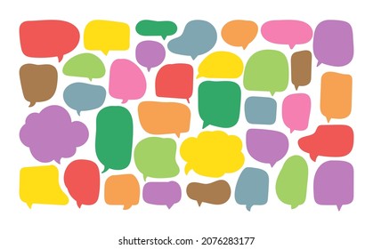speech bubble cut paper design template. Vector illustration for your business 