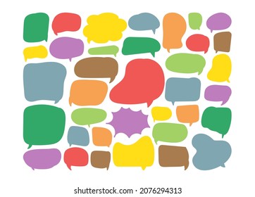 speech bubble cut paper design template. Vector illustration for your business 