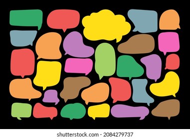 speech bubble cut paper design template. Vector illustration for your business 