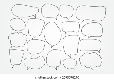 speech bubble cut paper design template. Vector illustration for your business 