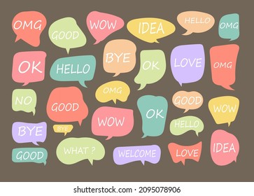 speech bubble cut paper design template. Vector illustration for your business 