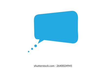 Speech bubble dashed line icon. Vector Illustration . EPS 10 .