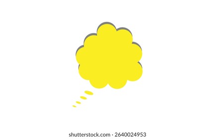 Speech bubble dashed line icon. Vector Illustration . EPS 10 .