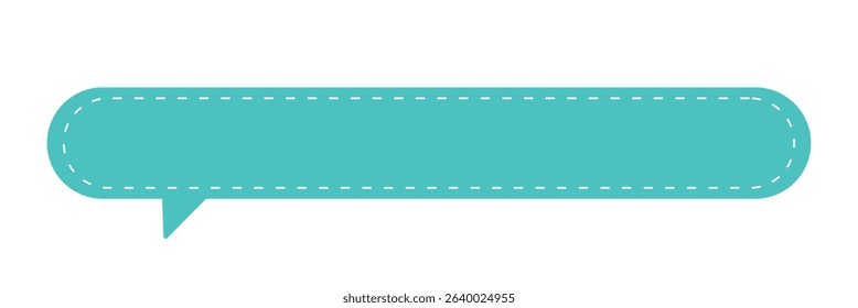 Speech bubble dashed line icon. Vector Illustration . EPS 10 .
