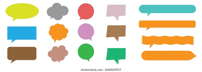 Speech bubble dashed line icon. Vector Illustration . EPS 10 .
