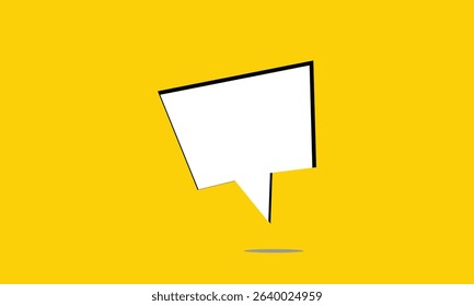 Speech bubble dashed line icon. Vector Illustration . EPS 10 .