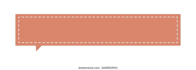 Speech bubble dashed line icon. Vector Illustration . EPS 10 .