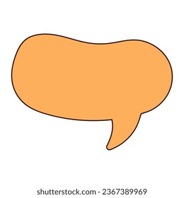 Speech bubble. Decorative abstract geometric element. 