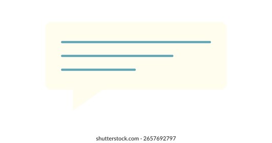Speech bubble design for communication. Modern graphic illustration for message and chat. Creative concept, digital design, great marketing and branding.