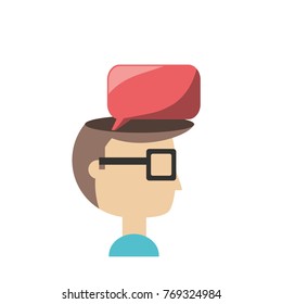 speech bubble design concept 