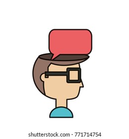 speech bubble design concept 