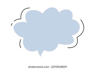 Speech bubble design element Communication. Vector illustration