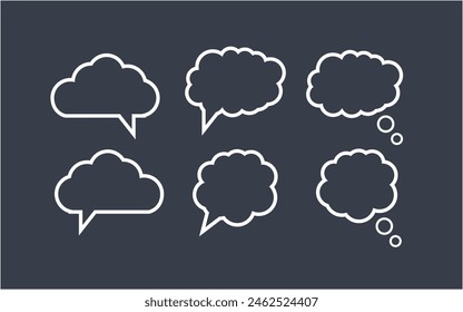 Speech bubble design pack template