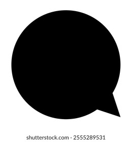 Speech bubble for design project black color