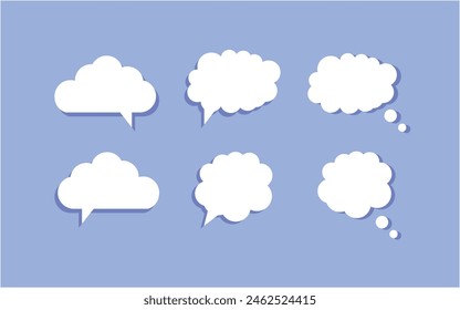 Speech bubble design template vector